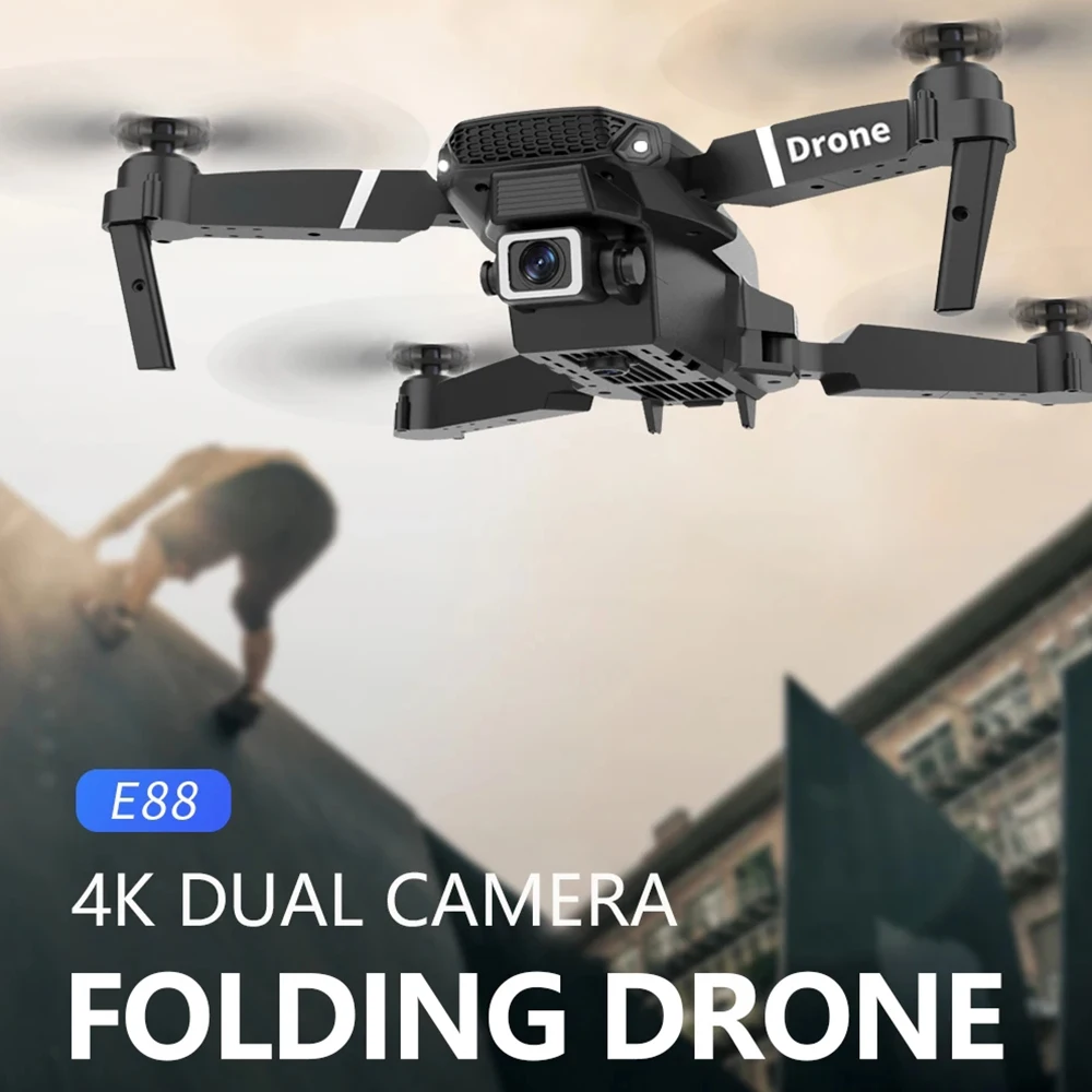 Professional Drone E88 4K Wide - Drone Camera Wide Angle ulasan dan harga