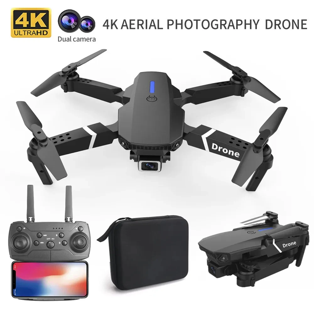 Professional Drone E88 4K Wide - Drone Camera Wide Angle ulasan dan harga